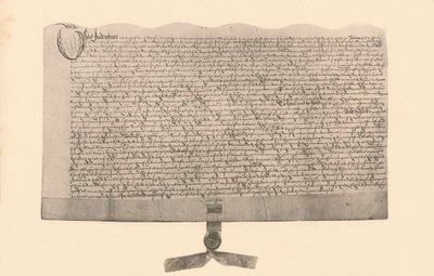 Inntekt for salg av land, signert av Guy Fawkes, tidlig på 1600-tallet, 1901 av Unbekannt