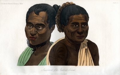 Innbyggere på Sandwichøyene, 1848 av Unbekannt
