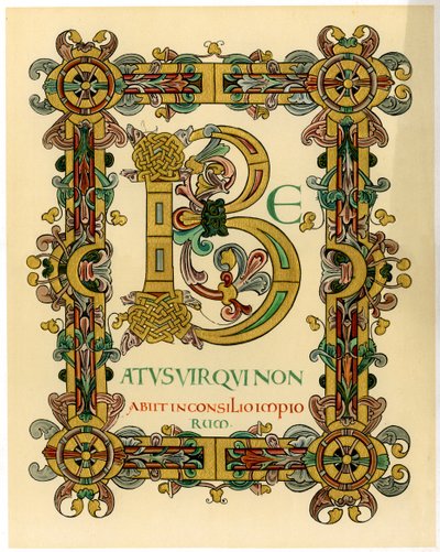 Opprinnelig bokstav B, 1012-1023 av Unbekannt