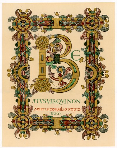 Opprinnelig bokstav B, 1012-1023 av Unbekannt