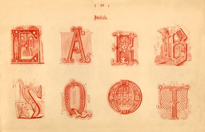 Initialer, 1862 av Unbekannt