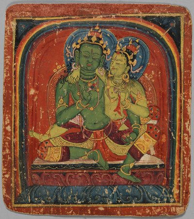 Innvielseskort Tsakalis: Vajrapani, tidlig på 1400-tallet. av Unbekannt