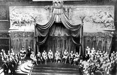 Inne i Senatets palass, Roma, 1926 av Unbekannt