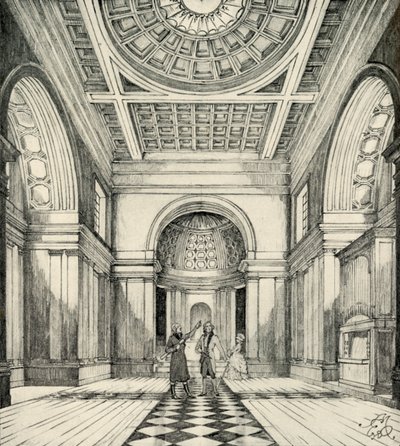 Interiør av Ayot St. Lawrence Church, Hertfordshire, 1938 av Unbekannt