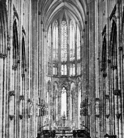 Interiør i Kölnerdomen, tidlig på 1900-tallet av Unbekannt