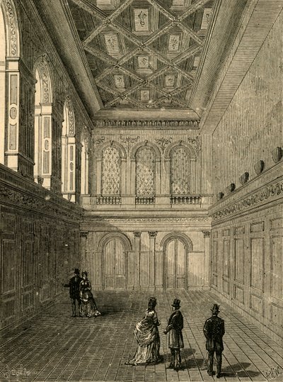 Interiør i Haberdashers Hall, 1876, 1897. av Unbekannt
