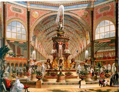 Interiøret i Crystal Palace under den internasjonale utstillingen, 1862 av Unbekannt
