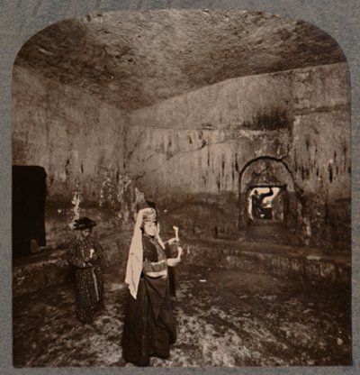 Interiør av Kongenes graver på veien til Nablus, ca 1900 av Unbekannt