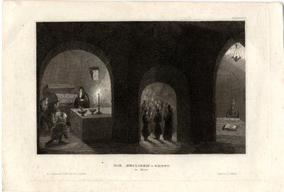 Innvendig utsikt over den hellige grav i Kiev-klosteret i hulene, 1850 av Unbekannt