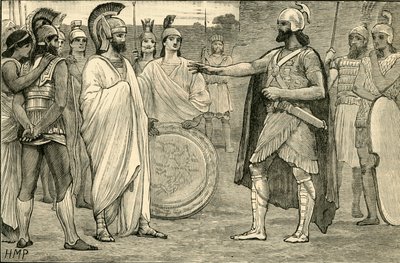 Intervju mellom Agesilaus og Pharnabazus, 1890. av Unbekannt