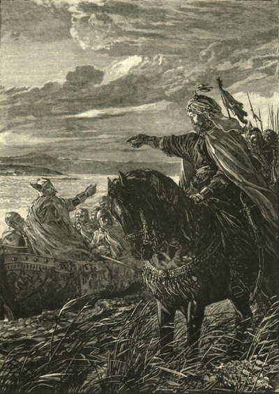 Intervju mellom John Zimisces og Sviatoslaf, 969 AD, 1890. av Unbekannt