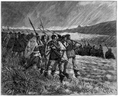 Invasjon av alanerne eller vestgoterne, Gallia, tidlig på 500-tallet 1882-1884 av Unbekannt