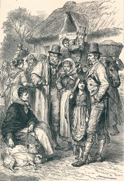 Irske bønder, 1896 av Unbekannt