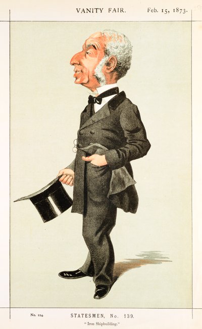 Jernskipsbygging, 1873 av Unbekannt