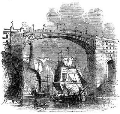 Jernbro ved Sunderland, 1886 av Unbekannt