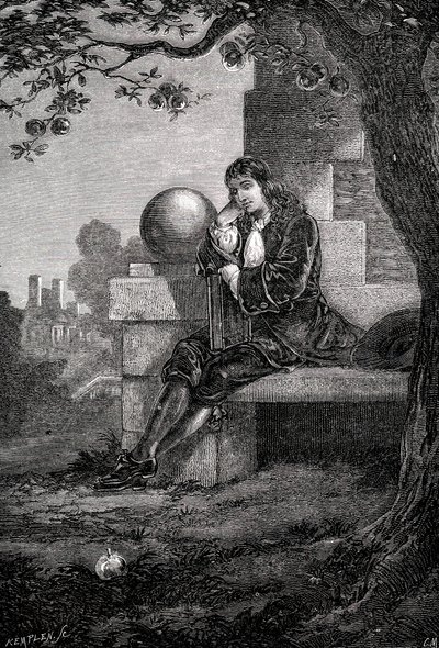 Isaac Newton, engelsk vitenskapsmann og matematiker, 1600-tallet c1880 av Unbekannt