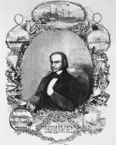 Isambard Kingdom Brunel, sivilingeniør, ca 1850-tallet av Unbekannt