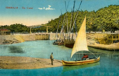 Ismailia - The Canal, c1918-c1939. av Unbekannt