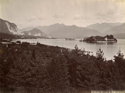 Isola dei Pescatori Island of the Fishermen, Lago Maggiore, Italia, 1890 av Unbekannt