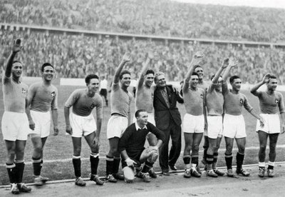 Det italienske fotballaget, OL i Berlin, 1936 av Unbekannt