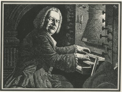 JS Bach av Unbekannt