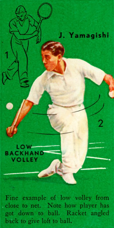 J. Yamagishi - Low Backhand Volley, c1935. av Unbekannt