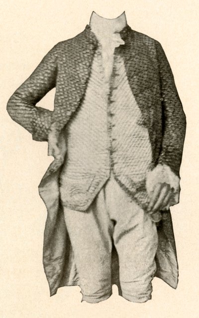 Jakke og vest båret av Robert Livingston, fra Clermont Manor, New York, c1720, 1937. av Unbekannt