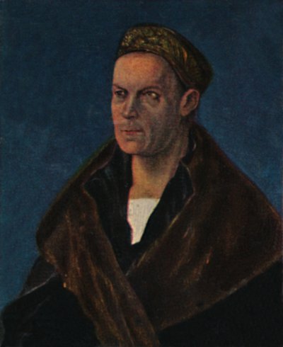 Jacob Fugger 1459-1525. - Maleri av Dürer, 1934. av Unbekannt