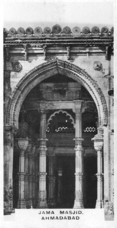 Gama-moskeen, Ahmedabad, Gujarat, India, ca. 1925 av Unbekannt
