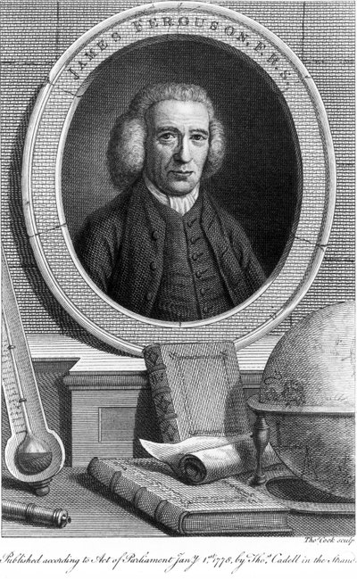 James Ferguson , skotsk astronom, ca 1760-tallet av Unbekannt