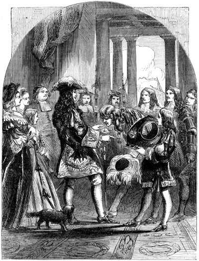 James II tok avskjed med Louis XIV av Frankrike, 1689 av Unbekannt