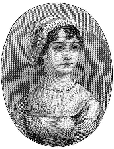 Jane Austen 1775-1817, engelsk forfatter av Unbekannt