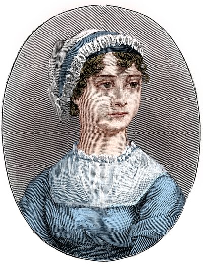 Jane Austen 1775-1817, engelsk forfatter av Unbekannt