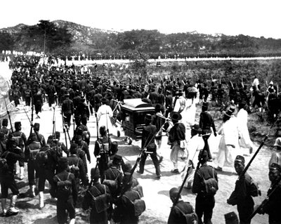 Japanske tropper, Korea, 1900 av Unbekannt