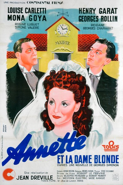Jean Drevilles Annette et la Dame Blonde, Annette and the Blonde Woman, 1941 av Unbekannt
