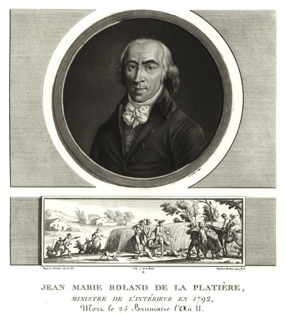 Jean Marie Roland de la Platiere, innenriksminister av Unbekannt