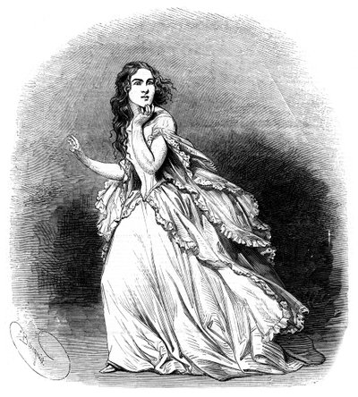 Jenny Lind, sopran kjent som den svenske nattergalen, 1848 av Unbekannt