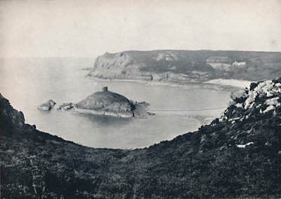 Jersey - Portelet Bay og Janvrin Island, 1895 av Unbekannt
