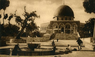 Jerusalem - Omar-moskeen, c1918-c1939. av Unbekannt
