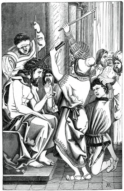 Jesus kronet med torner, 1870 av Unbekannt