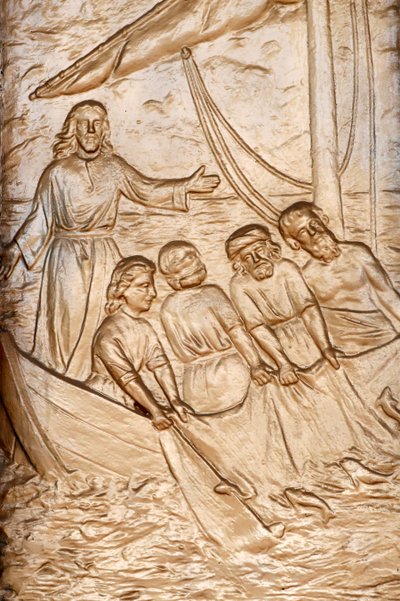 Jesus og apostlene hans fisker, Den mirakuløse fangsten av fisk, Vung Tau, Vietnam, 2018 (bilde) av Unbekannt