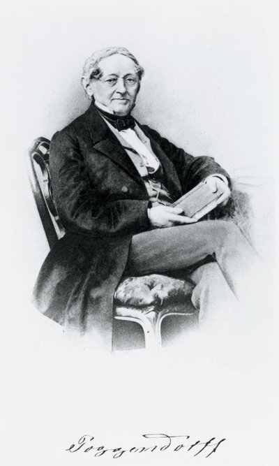 Johann Christian Poggendorf , tysk fysiker, midten av 1800-tallet av Unbekannt