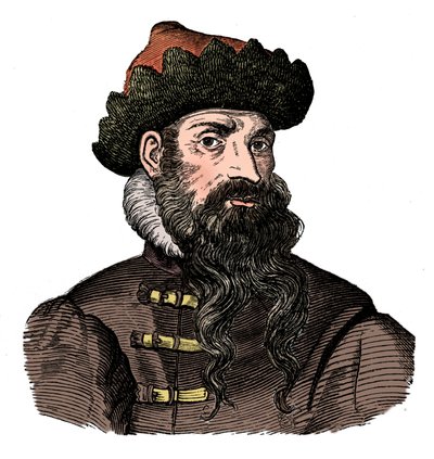 Johann Gutenberg, tysk metallarbeider og oppfinner, 1500-tallet, 1870. av Unbekannt