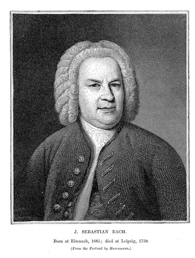 Johann Sebastian Bach 1685-1750, tysk komponist og organist, 1746 av Unbekannt