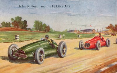 John B. Heath og hans 1 12 liters Alta, c1953 av Unbekannt