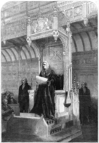 John Evelyn Denison, Speaker for Underhuset, 1857 av Unbekannt