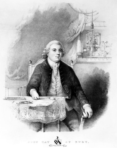 John Kay, engelsk oppfinner, ca 1755 av Unbekannt