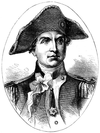 John Paul Jones, amerikansk sjøkommandør for den revolusjonære krigen, c1880 av Unbekannt