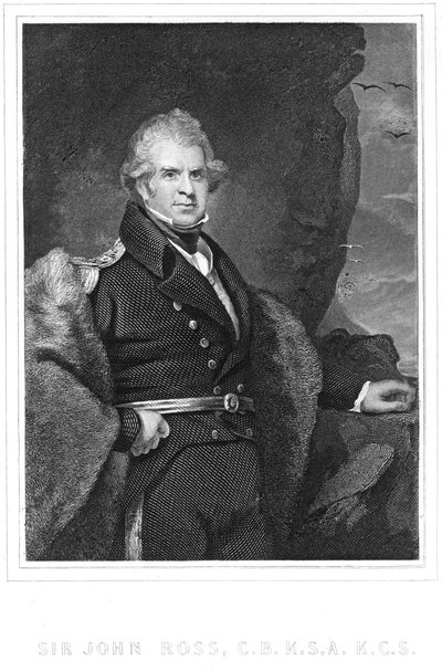 John Ross, britisk polfarer og sjøoffiser, 1800-tallet av Unbekannt