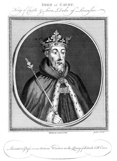 John of Gaunt, hertug av Lancaster 1340-1399 av Unbekannt